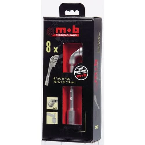 MOB Set Of Angled Open Socket Wrenches, 6x12 point - Image 2