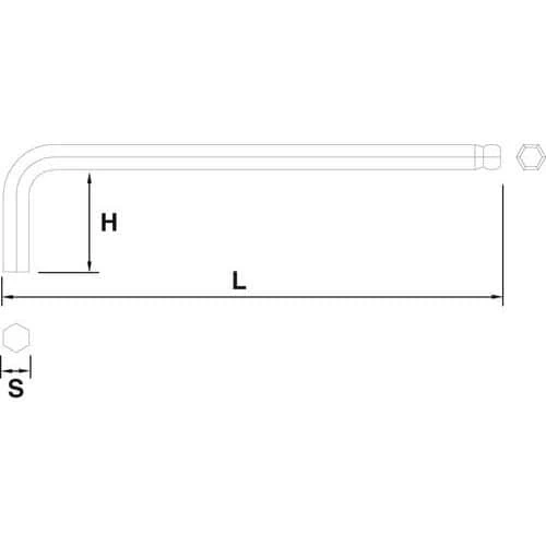 MOB Set Of Nine Long Ball-end Allen Keys - Protanium