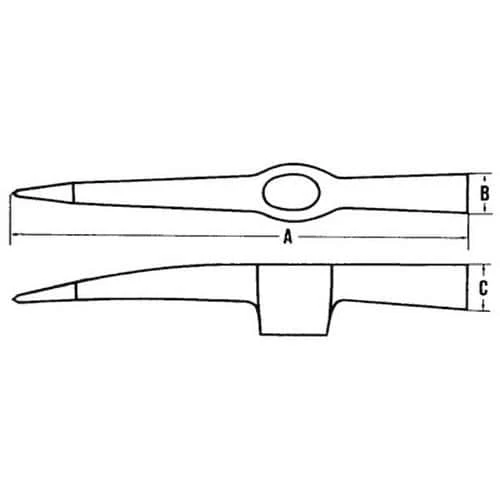 Small Masonry Hammer With Pick And Ash Handle - Mob