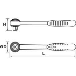 MOB Round Head Ratchet 1/2