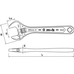 MOB Chrome-plated Adjustable Wrenches