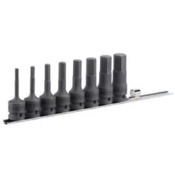FACOM Rack With 8-piece Set Of 1/2 Impact Screwdriver Sockets For Metric Countersunk Hex Head Screws
