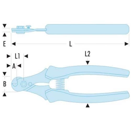FACOM Compact Steel Cable Cutters - Image 2
