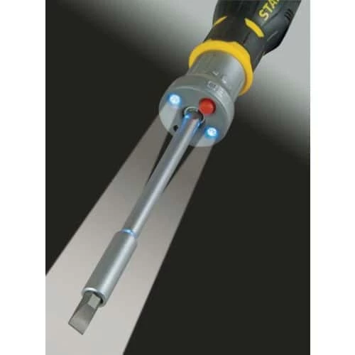 Stanley Multi-bit Ratchet Screwdriver + LED + 7 Bits - Image 2