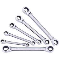 Set Of 6 Ring Spanners. - Manutan
