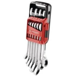 FACOM Set Of 10 Combination Ratchet Spanners In A Case 8 To 19 mm