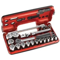 FACOM DBOX Set Of 6-point 1/2 Metric-size Sockets -