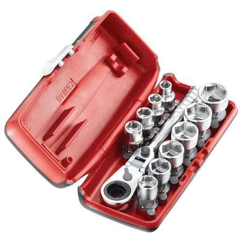 Facom 1/4” Hexagonal Socket Set - 11 Pieces - Image 2