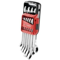 FACOM 10-piece Series 467R Fast Ratcheting Combination Spanners, In Case