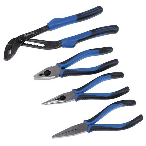 Set Of 4 pairs Of Pliers With Bi-material Grips - Manutan - Image 3