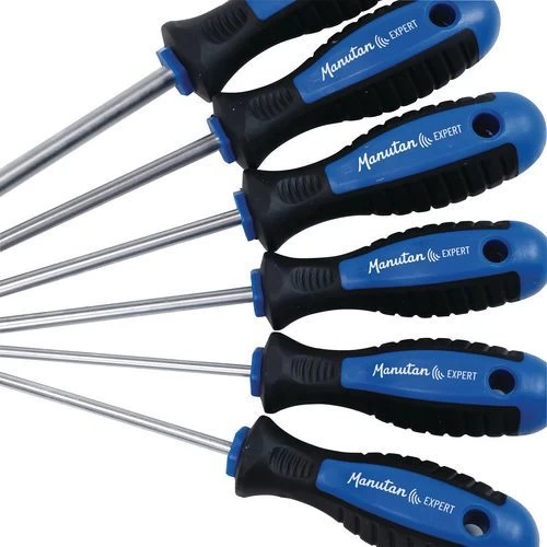 Set Of 6 screwdrivers, Slotted + Phillips Screws - Manutan - Image 4