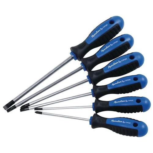 Set Of 6 screwdrivers, Slotted + Phillips Screws - Manutan - Image 6