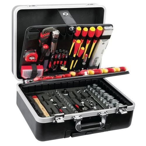 ABS 128-piece Electrician's Trolley Case - Mob - Image 2