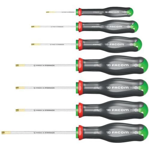 Set Of Seven Prot2 Torx Screwdrivers - Facom