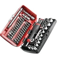 Ratchet Set + 1/4 Hex Sockets - Nano Box - Facom