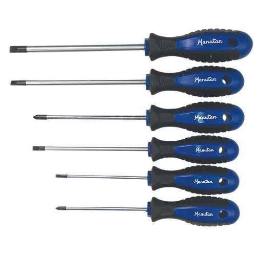 Set Of 6 screwdrivers, Slotted + Phillips Screws - Manutan - Image 7
