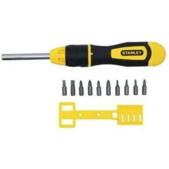 Stanley Dynagrip® Ratchet Screwdriver With Bit Holder