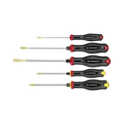 FACOM 5-piece Pound Through Screwdriver Set