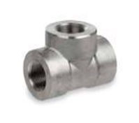 ⅜ inch NPT forged 316 stainless steel class 3000 threaded straight tee