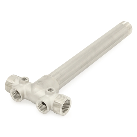 1-1/4" MPT x 15-7/8" Solid 304 Stainless Steel Well Tank Tee, Extra Long