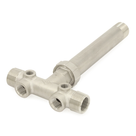 1" MPT x 10" Union 304 Stainless Steel Well Tank Tee