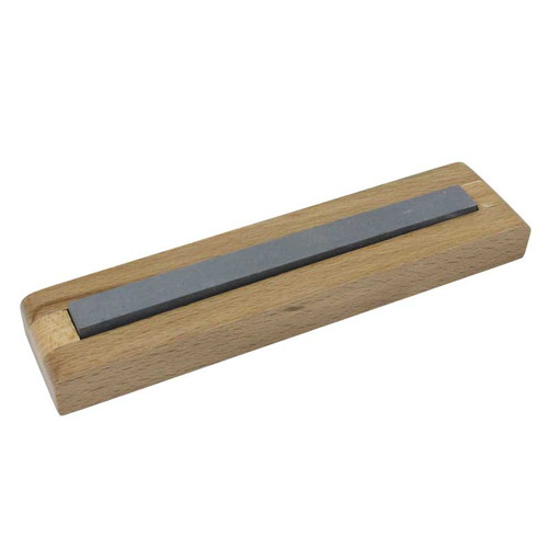 Sharpening Stone Mounted in Wood Base
