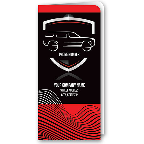 Custom Full-Color Auto Document Holders with Single Pocket - Luxury SUV