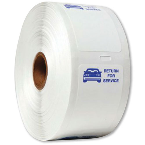 Generic "Return for Service" Static Cling on a Roll