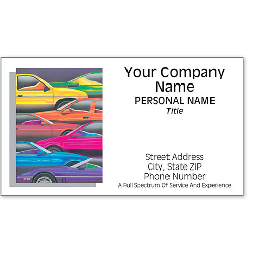 Designer Automotive Business Cards -Full Spectrum