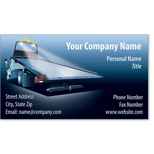 Designer Automotive Business Cards - Azure Towing