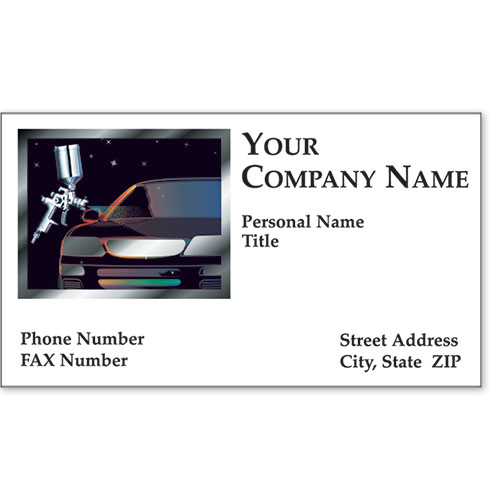 Automotive Business Cards with Foil - Modern Miracle II