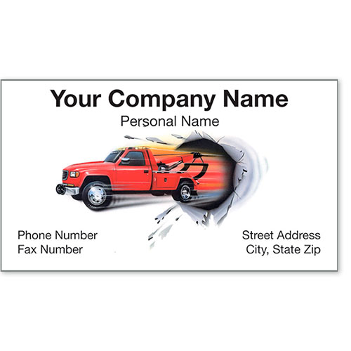Premier Automotive Business Cards - Breakthrough Towing