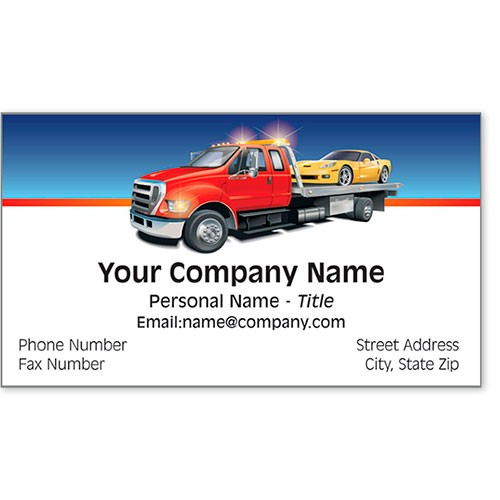 Premier Automotive Business Cards - On the Spot Flatbed