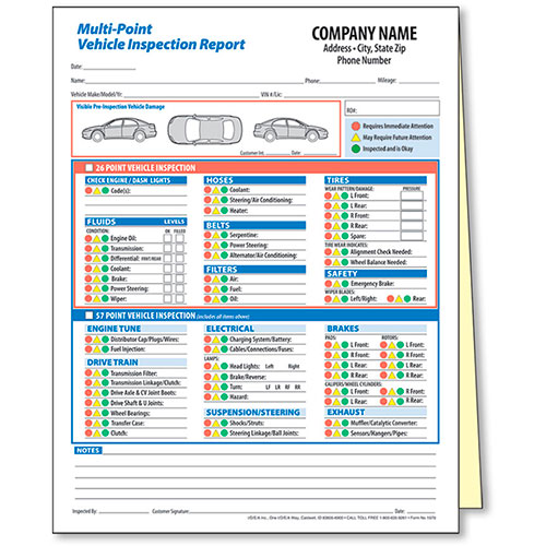 Multi-Point Vehicle Inspection Form