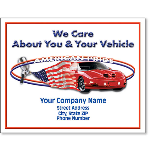 Personalized Full-Color Paper Floor Mats - American Pride II