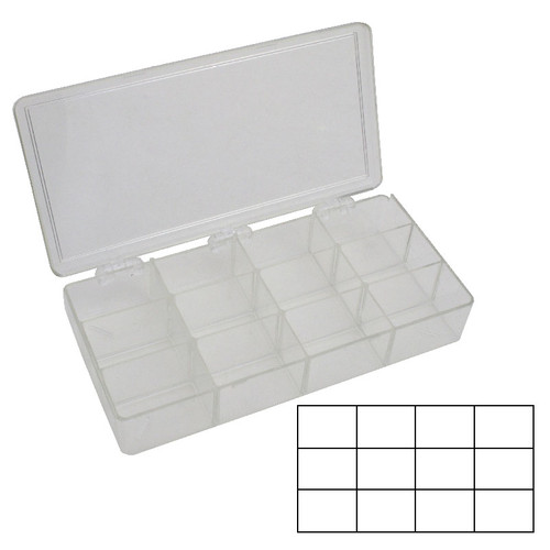 Styrene Storage Box 12 Compartments for Jewelry and Watch Parts CLEARANCE
