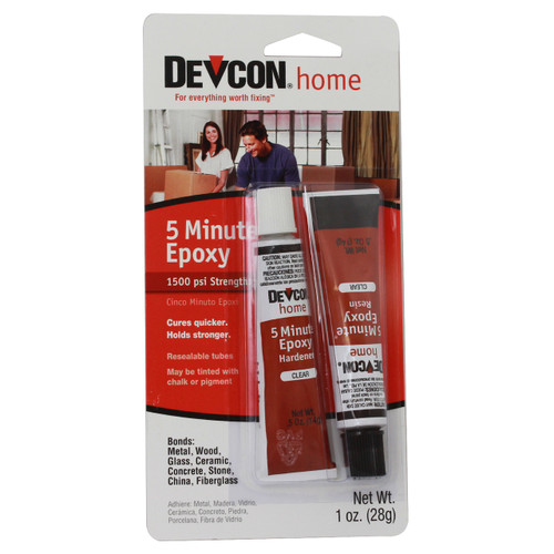 Devcon High-Strength 5 Minute Epoxy 1 oz