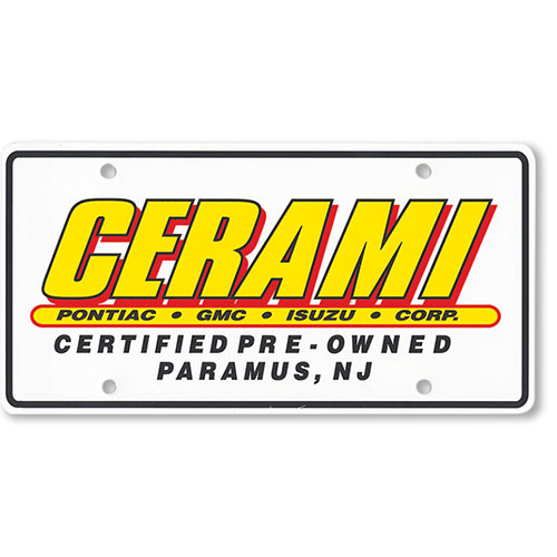 Custom Imprinted Standard Plastic Message Plates - 3 Color