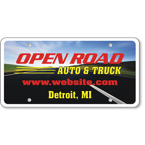 Custom Imprinted Standard Plastic Message Plates - Full Color