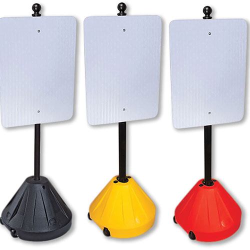 Portable Sign Holder with Split Pole 60in