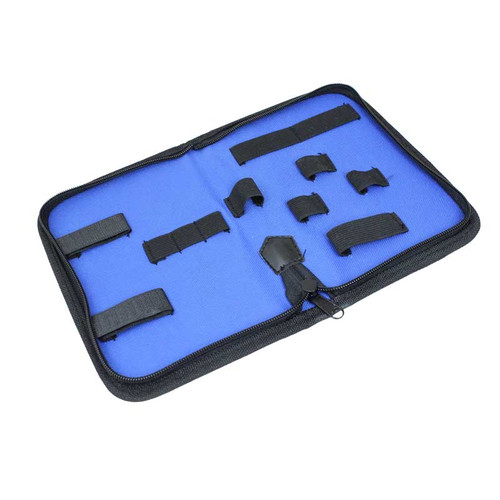Organizer Pouch with Zipper and Elastic Straps for Pliers and Tools