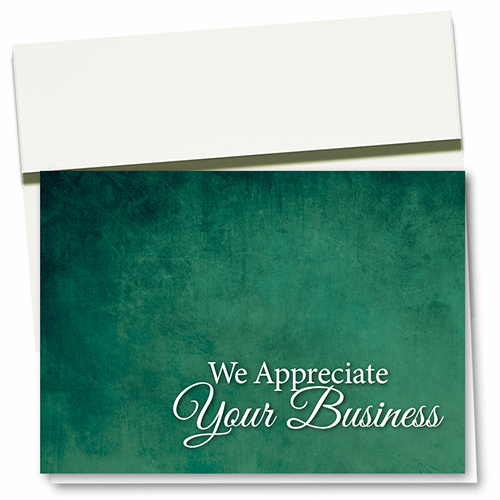 Full-Color Appreciation Cards - Emerald Appreciation