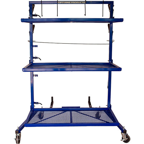 Lift King Heavy Duty Parts Cart - 3 Shelves - PC1010