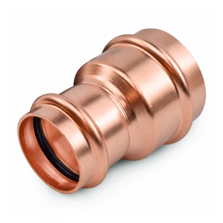 2" x 1-1/2" Press Copper Reducing Coupling, Imported