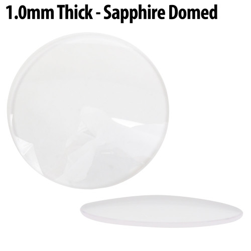 Domed And Round Sapphire Watch Crystal