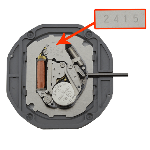 Miyota/Citizen LTD 3 Hand Quartz Watch Movement 2415-6 Date At 6:00 Overall Height 6.2mm