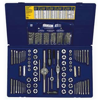 117-pc Fractional / Metric TapandHex Die and Drill Bit Deluxe Set