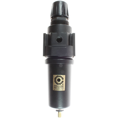 Opens dialog Coilhose Pneumatics 27FC4-DHM 27 Series 1/2" Integral Filter/Regulator, Auto Drain, 0-250 psi, Metal