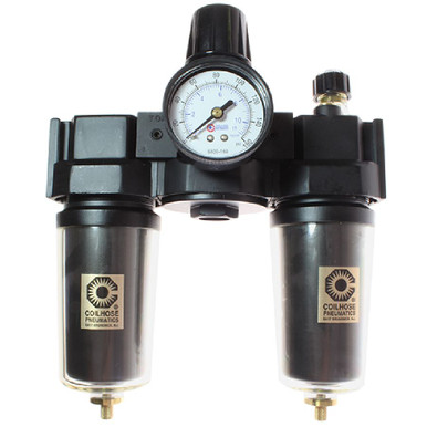 Opens dialog Coilhose Pneumatics 27FRL6-GS 27 Series 3/4" Filter + Regulator + Lubricator, Gauge, Metal Bowl w/
