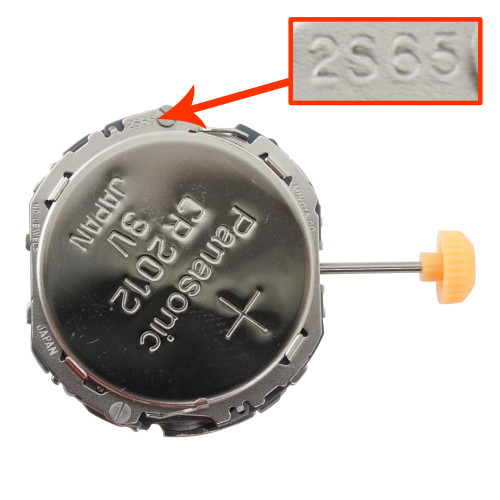Miyota/Citizen LTD 3 Hand Quartz Watch Movement 2S65Day and Date At 3:00 Overall Height 5.7mm